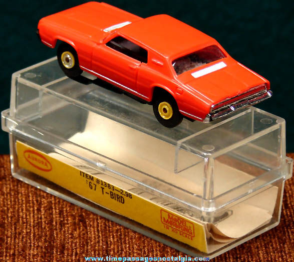 Boxed 1967 Red Ford Thunderbird Aurora Slot Car