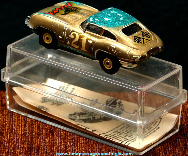 Boxed 1960s White XKE Jaguar Aurora Slot Car