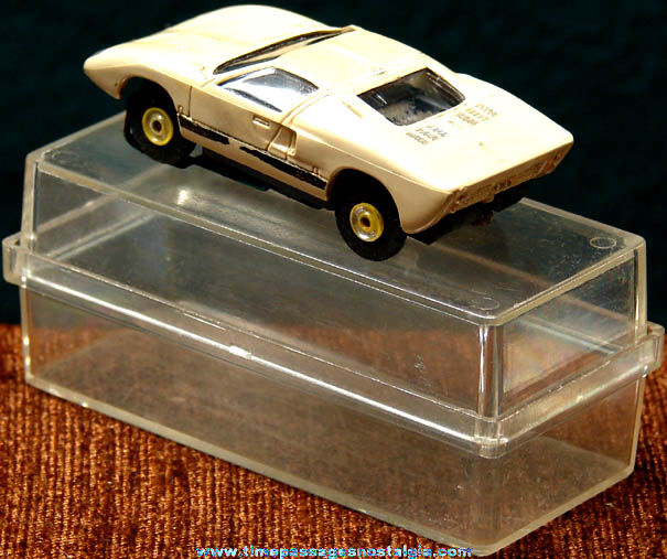 Boxed 1960s Tan Ford GT Aurora Slot Car