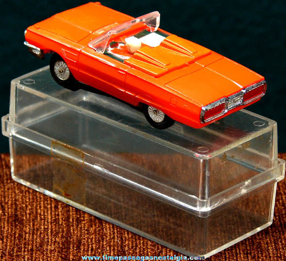 Boxed 1965 Red Ford Thunderbird Convertible Tyco Slot Car