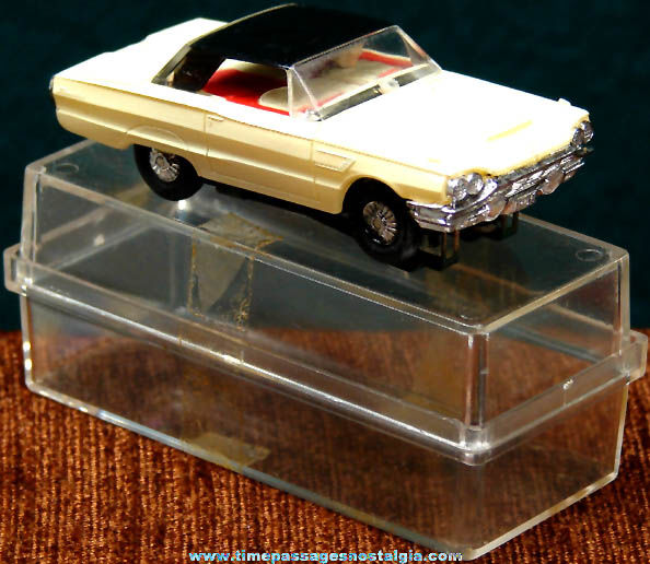 Boxed 1965 Black & White Ford Thunderbird Hard Top Tyco Slot Car