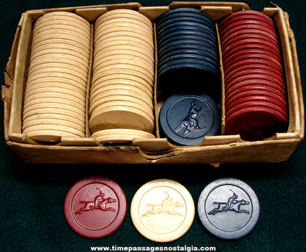 antique gambling chips