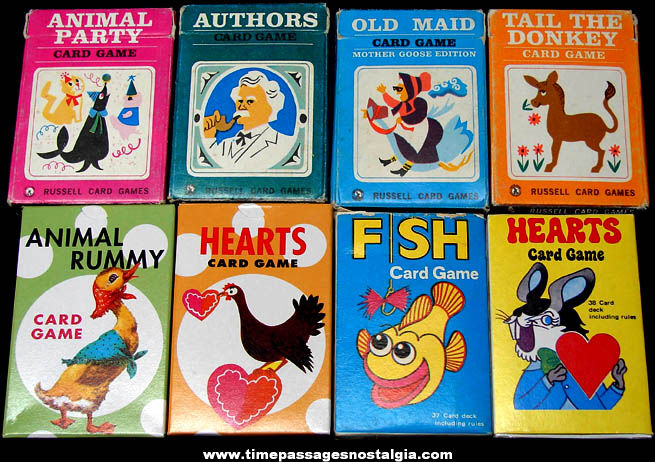 (8) Different Boxed Childrens Card Games