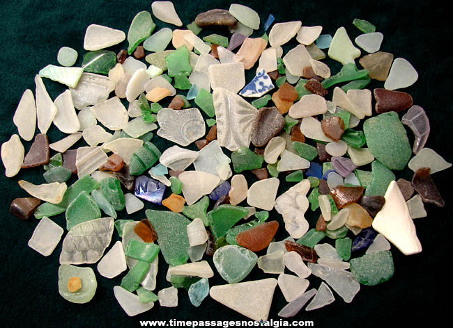 Colorful Old Boston Massachusetts and New Jersey Shore Sea Glass