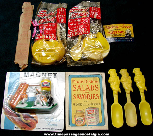 (11) Old Mustard Advertising Items