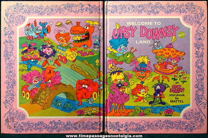 Colorful 1969 Mattel Welcome to Upsy Downsy Land Character Book