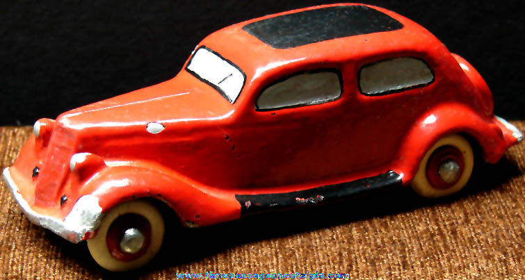 Old Painted Lead Toy Car