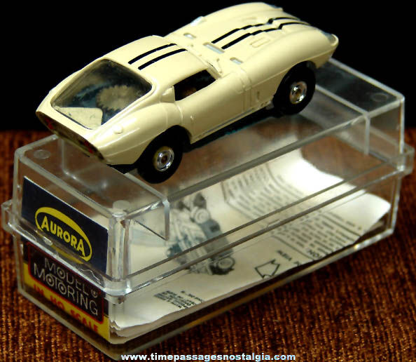 Boxed 1960s Tan Cobra GT Aurora Slot Car
