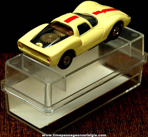 Boxed 1960s Yellow Dino Ferrari Aurora Slot Car