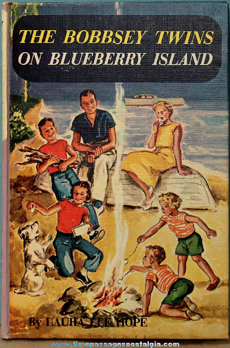 1959 The Bobbsey Twins On Blueberry Island Hard Back Book
