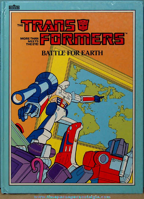 Colorful 1984, 1985 Transformers Battle For Earth Hard Back Book