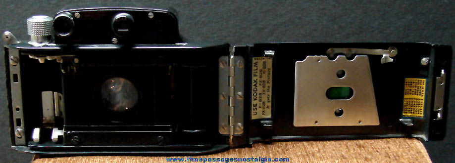 1930s Kodak Bantam Special Art Deco Camera With Leather Case