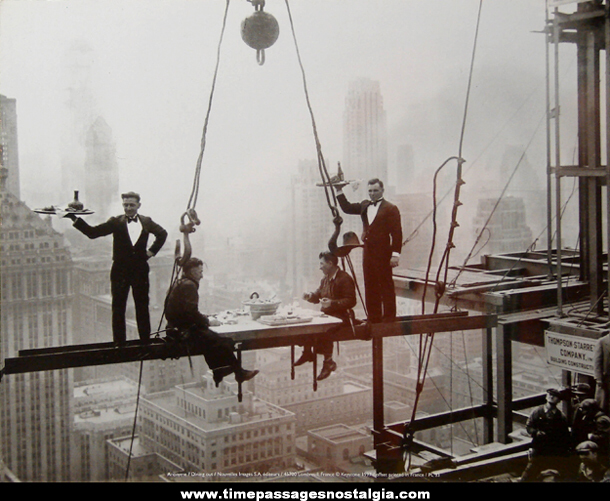 Old Dining Out Skyscraper Ironworkers Photograph