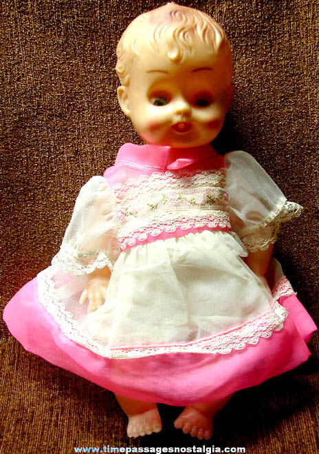 Old Dressed Plastic Girl Baby Doll