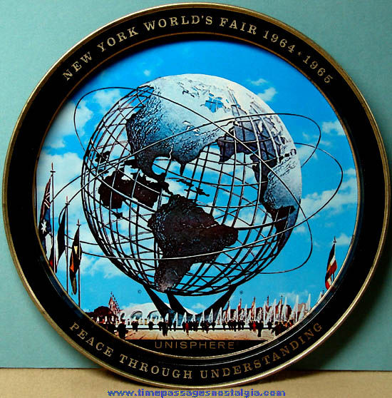 1964 -1965 New York World’s Fair Advertising Souvenir Tin Tray