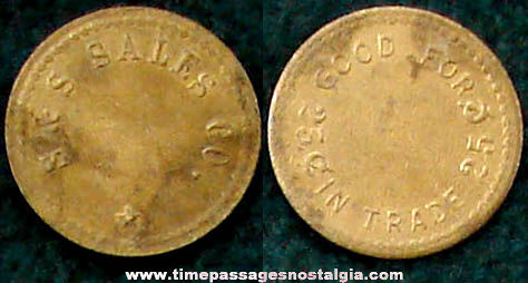 Old Vending or Trade Stimulator Machine Token Coin