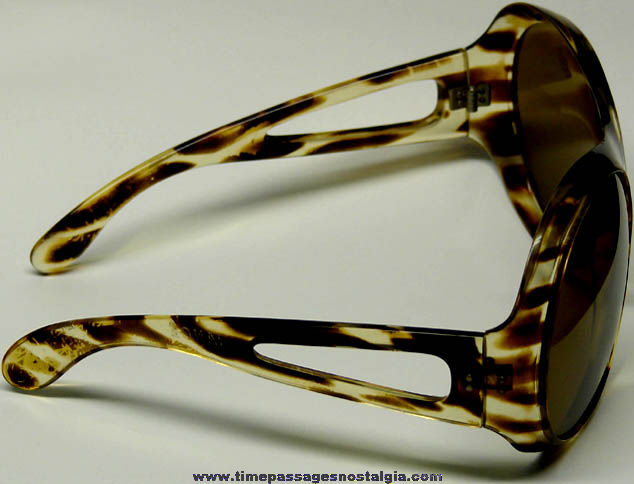 Old Pair of French Ladies Plastic Frame Sun Glasses