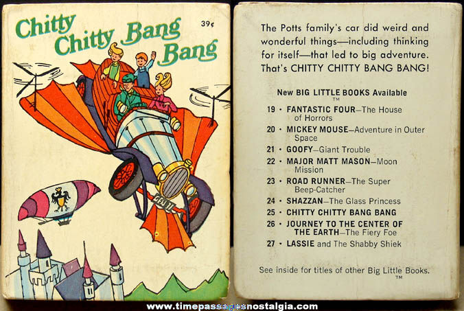 1968 Whitman Chitty Chitty Bang Bang Big Little Book