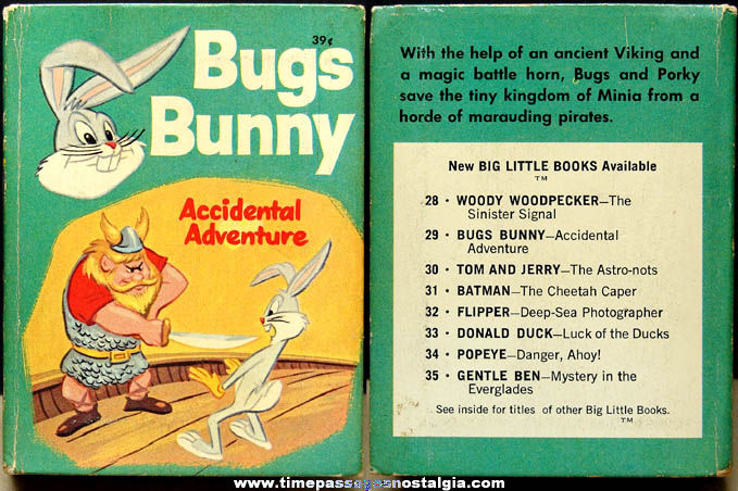 1969 Whitman Bugs Bunny Accidental Adventure Big Little Book