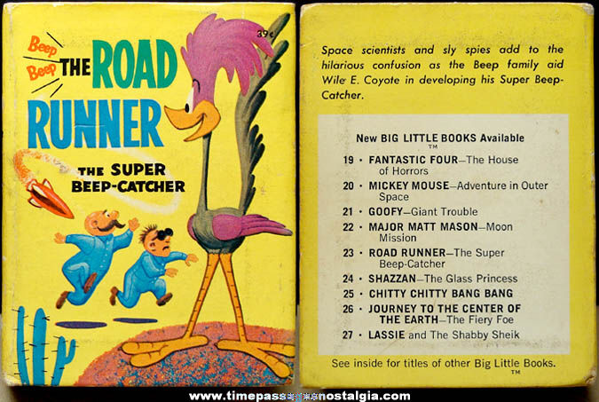 1968 Whitman Road Runner The Super Beep Catcher Big Little Book