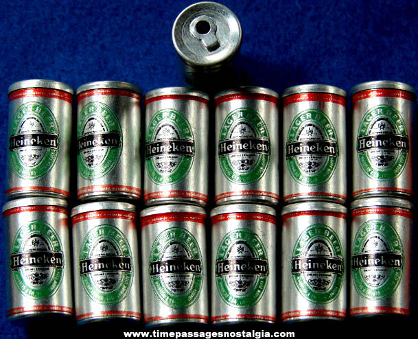 (13) Metal Heineken Beer Gum Ball Machine Prize Toy Charms