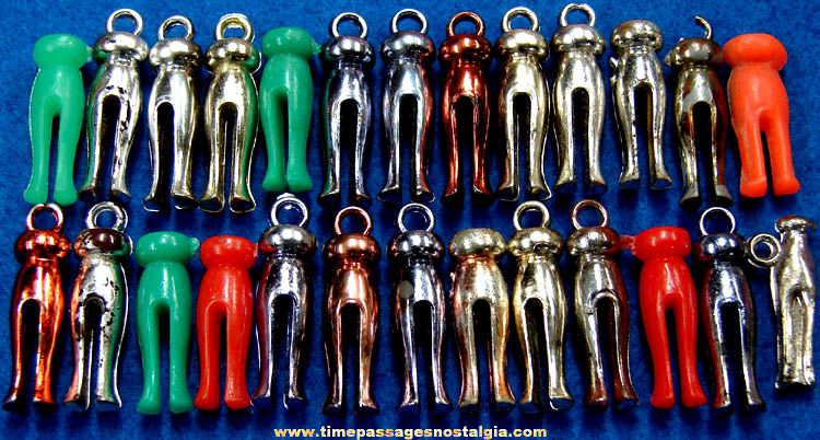 (26) Old Gum Ball Machine Miniature Prize Clothes Pins