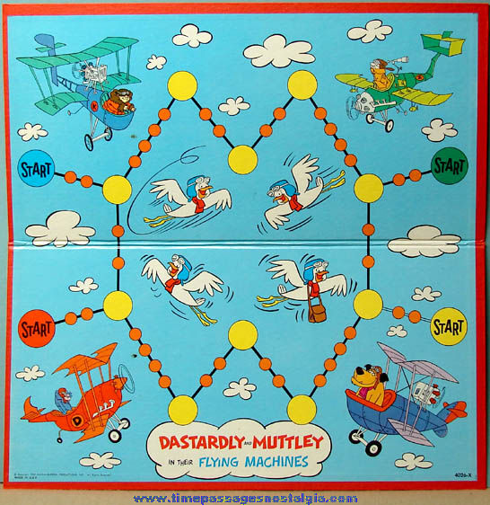 1969 Dastardly & Muttley Cartoon Character Board Game