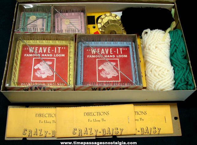Boxed 1963 Knit Wit Pom Pon Miniatures Craft Kit