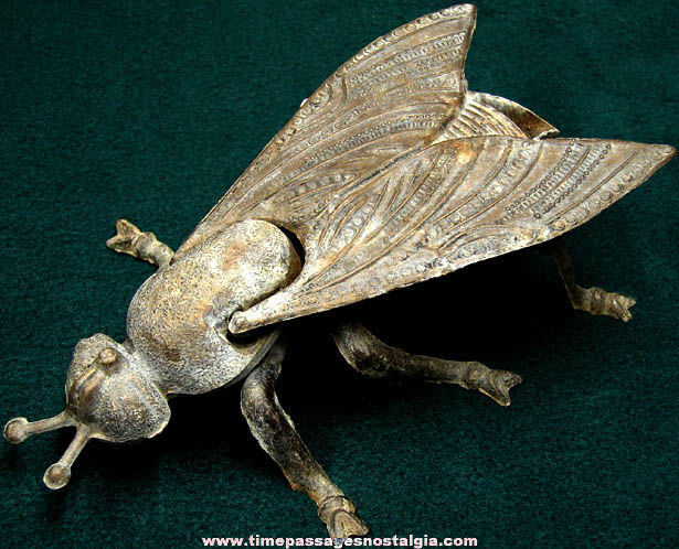 Old Metal Italian Fly Insect Cigarette Ashtray