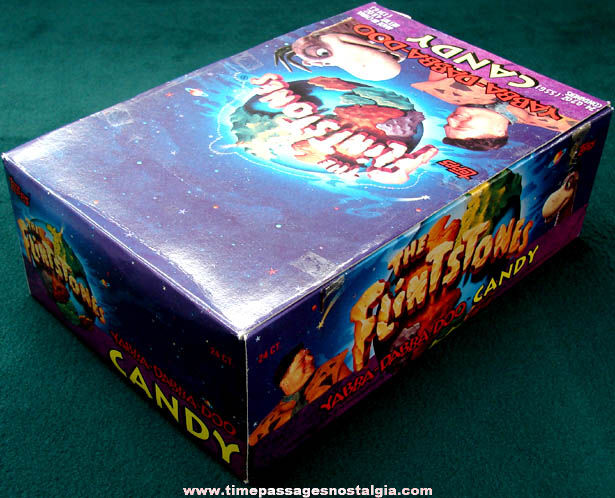 ©1993 Display Case Box of (24) Topps Flintstones Candy Containers