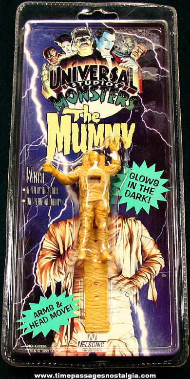 Onopened Universal Studios Monster Mummy Glow In The Dark Wrist Watch