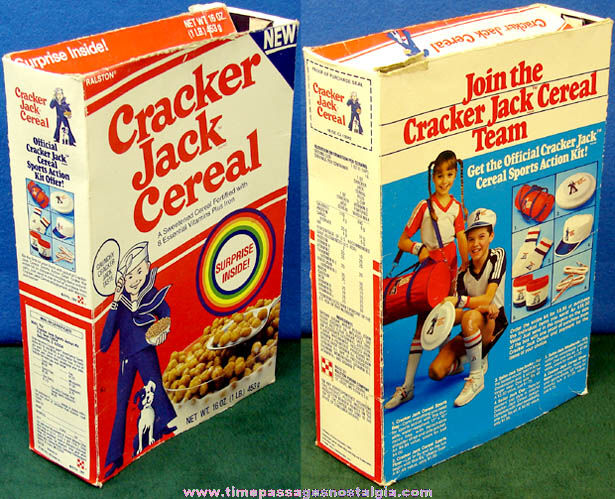 ©1983 Ralston Purina Cracker Jack Cereal Box