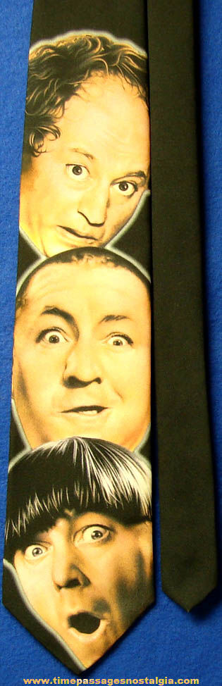 1997 Three Stooges Heads Will Roll Ralph Marlin Neck Tie