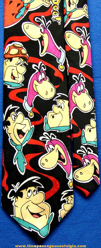 1993 Hanna Barbera Flintstones Cartoon Character Neck Tie