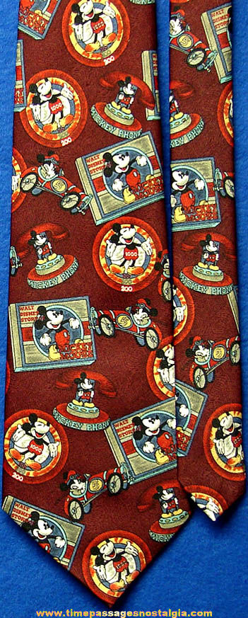 Walt Disney Mickey Mouse Cartoon Character Neck Tie