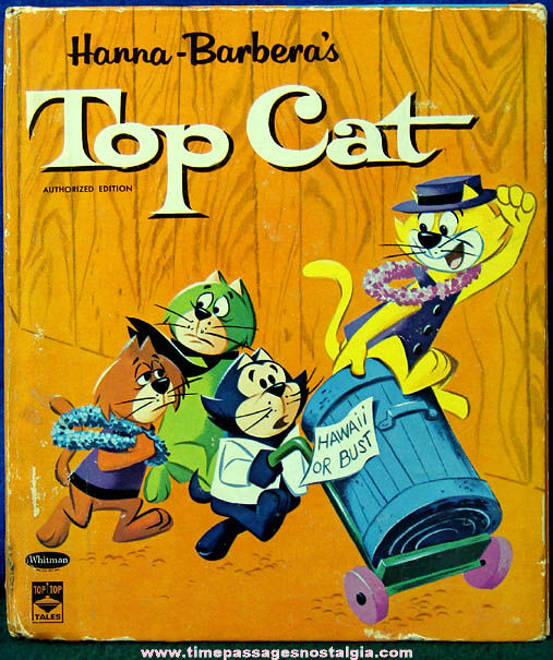 Colorful 1963 Hanna Barbera Top Cat Book