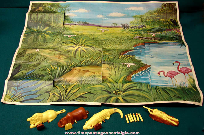 1964 Kellogg’s Corn Flakes Cereal Premium Jungle Jump Up Hunting Game