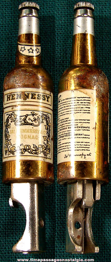 Old Hennessy Cognac Advertising Premium Metal Bottle Opener
