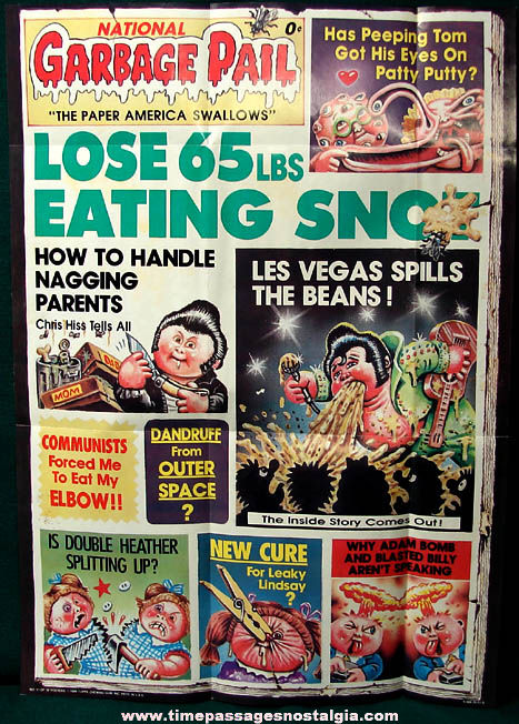 (4) Unused ©1986 Topps Gum Premium Garbage Pail Kids Posters