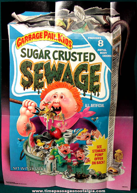 (4) Unused 1986 Topps Gum Premium Garbage Pail Kids Posters