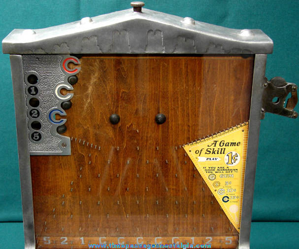 1926 Mills Target Practice Trade Stimulator Penny Drop Game