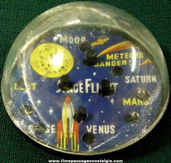 Old Space Flight Toy Dexterity Bead Game Puzzle