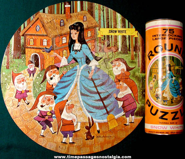 Old Boxed Snow White & The Seven Dwarfs Jigsaw Puzzle