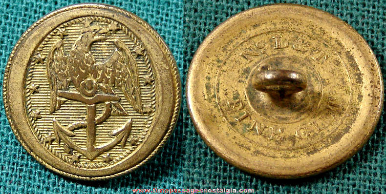 Early United States Navy Officer Uniform Button