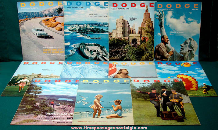 (11) 1960 Dodge Automobile Advertising News Magazines