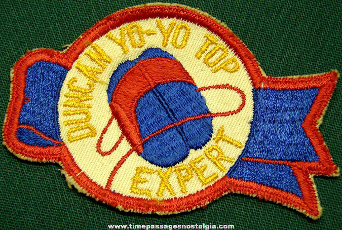 1940s Duncan Yo Yo Top Expert Award Cloth Patch