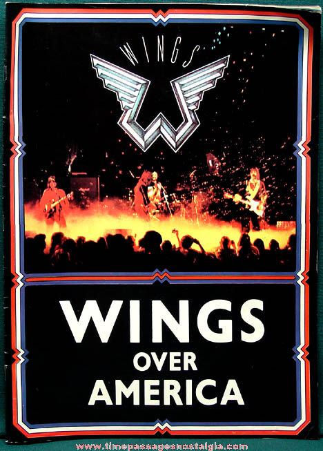 1976 Wings Over America Concert Souvenir Tour Book