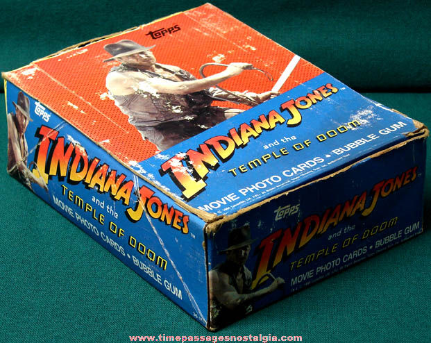Box of (27 Packs) ©1984 Topps Indiana Jones Temple of Doom Trading Cards