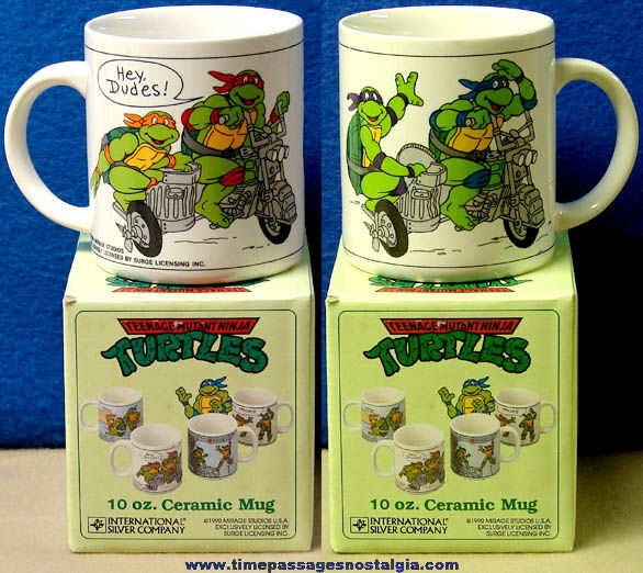 Unused & Boxed 1990 Teenage Mutant Ninja Turtles Coffee Cup