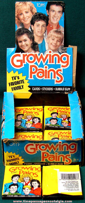 (21) Packs of 1988 Topps Growing Pains Trading Cards with Box